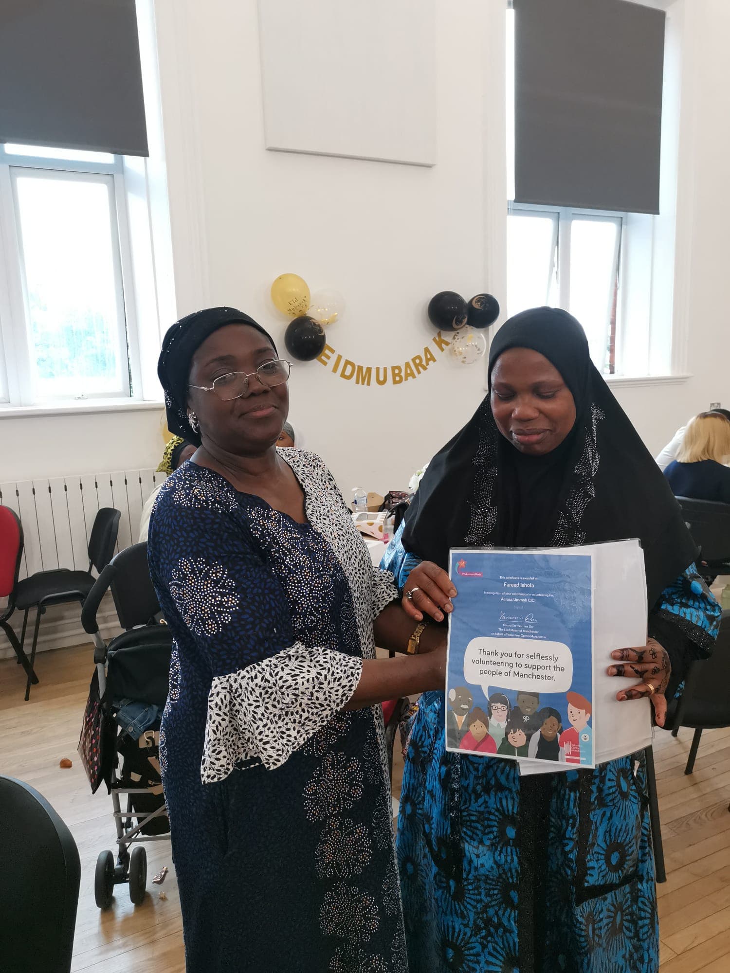 Volunteer appreciation award presentation